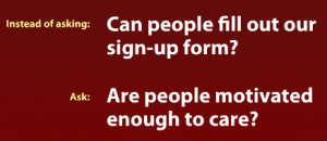 Will People Sign Up?
